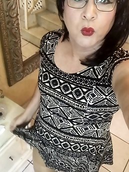 Alluring transgender beauty EmmaNataly in seductive poses